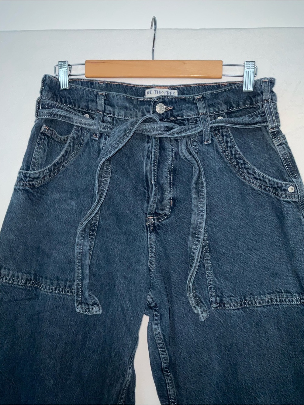 We the Free People Blue Jay Belted Boyfriend Jeans - Picture 5 of 10